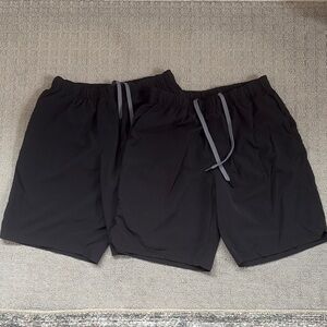 Hylete Bundle of 2 Black Shorts Size Medium Above Knee